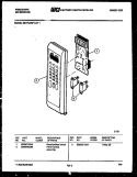 CONTROL PANEL Diagram and Parts List for MCT1390P1  Frigidaire Microwave