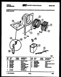WATER AND CONDENSING PARTS Diagram and Parts List for GED15P1  Gibson Dehumidifier