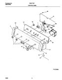 CONTROL PANEL Diagram and Parts List for FWS777GFT0  Frigidaire Washer