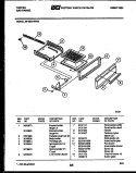 BROILER DRAWER PARTS Diagram and Parts List for 30-3350-00-02  Tappan Range