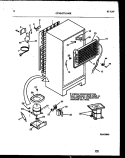 SYSTEM AND AUTOMATIC DEFROST PARTS Diagram and Parts List for GTLI142WK0  Frigidaire Refrigerator