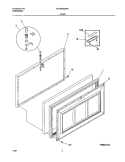 DOOR Diagram and Parts List for GFC09M3AW1  Gibson Freezer