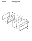 DOOR Diagram and Parts List for FEF350SADG  Frigidaire Range