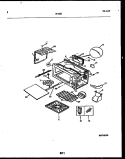 WRAPPER AND BODY PARTS Diagram and Parts List for 56-2661-00-01  Tappan Microwave