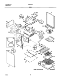 BODY Diagram and Parts List for WGF354BJDA  Westinghouse Range
