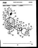 CABINET AND COMPONENT PARTS Diagram and Parts List for DGDFL4  Frigidaire Dryer