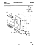 CABINET Diagram and Parts List for UL2494ECW3  Frigidaire Freezer