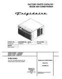 COVER Diagram and Parts List for FAC064L7A1  Frigidaire Air Conditioner