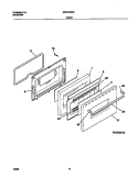 DOOR Diagram and Parts List for MGF316WGSA  Frigidaire Range