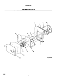 AIR HANDLING PARTS Diagram and Parts List for FAC065J7A1  Frigidaire Air Conditioner