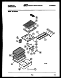 SHELVES AND SUPPORTS Diagram and Parts List for TSK145PN2D  Kelvinator Refrigerator