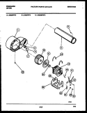 BLOWER AND DRIVE PARTS Diagram and Parts List for DEGCIFL3  Frigidaire Dryer