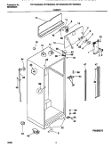 CABINET Diagram and Parts List for TRT18GREW3  Tappan Refrigerator