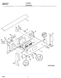 BACKGUARD Diagram and Parts List for FEFD65BHDB  Frigidaire Range