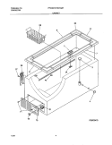 CABINET Diagram and Parts List for FFC09C7AW1  Frigidaire Freezer