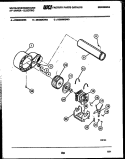 BLOWER AND DRIVE PARTS Diagram and Parts List for DE650KDW3  Frigidaire Dryer
