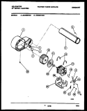 MOTOR AND BLOWER PARTS Diagram and Parts List for DEA500KW2  Kelvinator Dryer