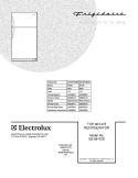 COVER Diagram and Parts List for GS18HTZDB3  Frigidaire Refrigerator