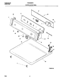 P16C0103 CONTROL PANEL Diagram and Parts List for FDG336RET2  Frigidaire Dryer