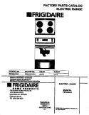 COVER Diagram and Parts List for FEF354CGSA  Frigidaire Range