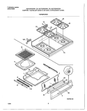 TOP / DRAWER Diagram and Parts List for MGF324WGSA  Frigidaire Range