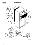 COOLING SYSTEM Diagram and Parts List for WRT17DZBW2  Frigidaire Refrigerator