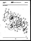 DOOR PARTS Diagram and Parts List for DGCSFL2  Frigidaire Dryer