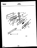 BACKGUARD Diagram and Parts List for GF690RXD1  Frigidaire Range