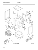 BODY Diagram and Parts List for FEF316BSF  Frigidaire Range
