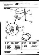 COMPRESSOR PARTS Diagram and Parts List for ED132M6  Frigidaire Dehumidifier