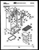 CABINET PARTS Diagram and Parts List for RM18F5WX1B  Gibson Refrigerator