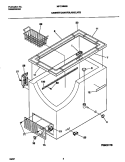 CABINET / CONTROL / SHELVES Diagram and Parts List for MFC09M6BW4  Frigidaire Freezer