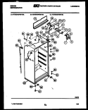 CABINET PARTS Diagram and Parts List for RD19F3WT3C  Gibson Refrigerator