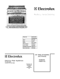 COVER Diagram and Parts List for E36GF76JPS1  Electrolux Range