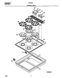 COOKTOP PARTS Diagram and Parts List for TPC8X3XCW1  Tappan Cooktop