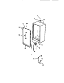 CABINET Diagram and Parts List for UFS101SM3W  Kelvinator Freezer