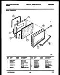 DOOR PARTS Diagram and Parts List for KF440GDD6  Frigidaire Range