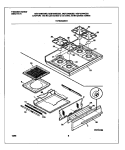 TOP / DRAWER Diagram and Parts List for MGF334WGSD  Frigidaire Range