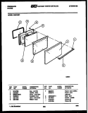 DOOR PARTS Diagram and Parts List for G30PNL1  Frigidaire Range