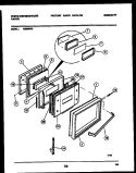 DOOR PARTS Diagram and Parts List for KS860NKW3  Frigidaire Range