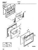 DOOR Diagram and Parts List for TEB500CFB1  Tappan Wall Oven