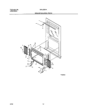 WINDOW MOUNTING Diagram and Parts List for GAL123K1A2  Gibson Air Conditioner