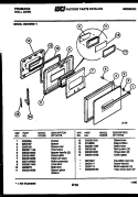 DOOR PARTS Diagram and Parts List for REG78WLB1  Frigidaire Wall Oven