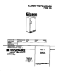 COVER Diagram and Parts List for GFU17F7GW2  Gibson Freezer