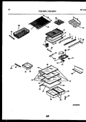 SHELVES AND SUPPORTS Diagram and Parts List for TGK210KN0W  Kelvinator Refrigerator