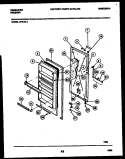 DOOR PARTS Diagram and Parts List for UF21NL4  Frigidaire Freezer