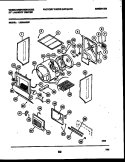 CABINET AND COMPONENT PARTS Diagram and Parts List for LE600AXW1  Frigidaire Washer Dryer Combo