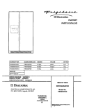 COVER Diagram and Parts List for FRS23KF6CB1  Frigidaire Refrigerator