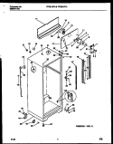 CABINET PARTS Diagram and Parts List for FPGS19TIAL0  Frigidaire Refrigerator