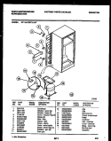 SYSTEM AND AUTOMATIC DEFROST PARTS Diagram and Parts List for RT114LCW7  Frigidaire Refrigerator